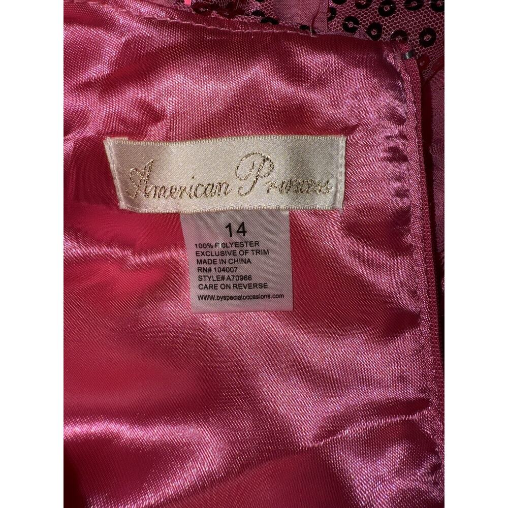 American Princess Dress Girls Size 14 Rosettes Party Formal Tulle ! - Picture 2 of 7